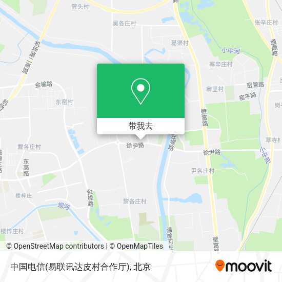 中国电信(易联讯达皮村合作厅)地图
