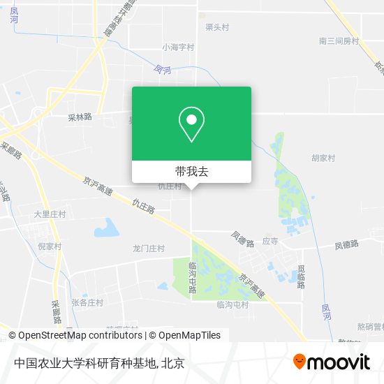 中国农业大学科研育种基地地图