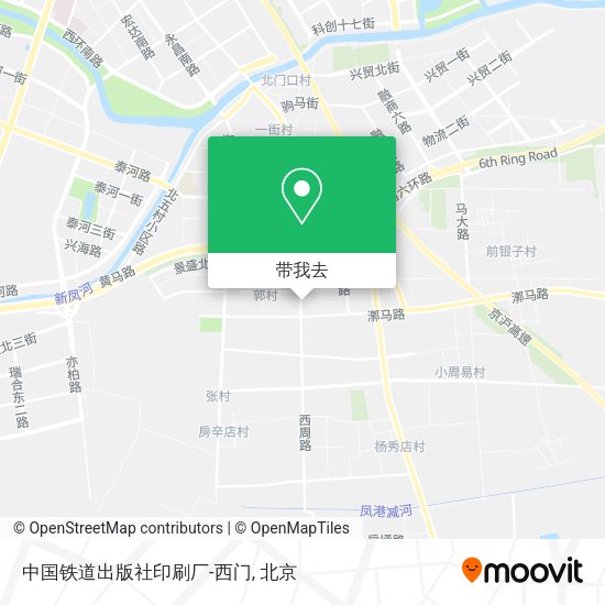 中国铁道出版社印刷厂-西门地图