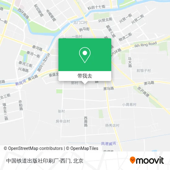 中国铁道出版社印刷厂-西门地图