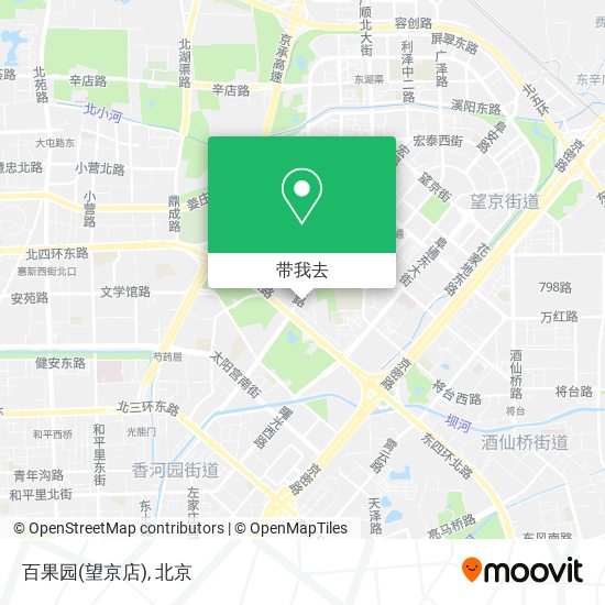 百果园(望京店)地图
