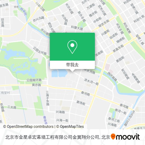 北京市金星卓宏幕墙工程有限公司金翼翔分公司地图