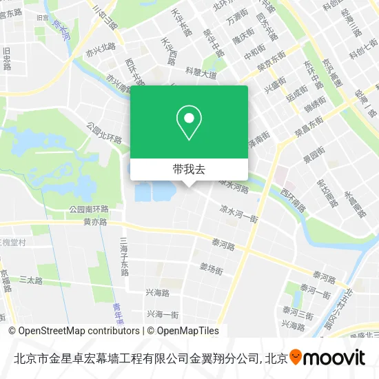 北京市金星卓宏幕墙工程有限公司金翼翔分公司地图