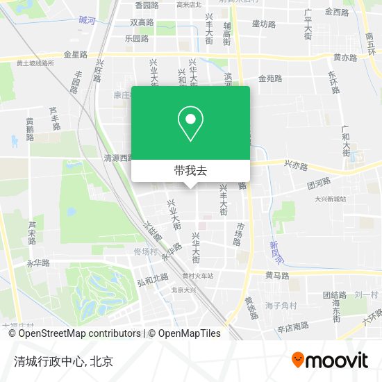 清城行政中心地图