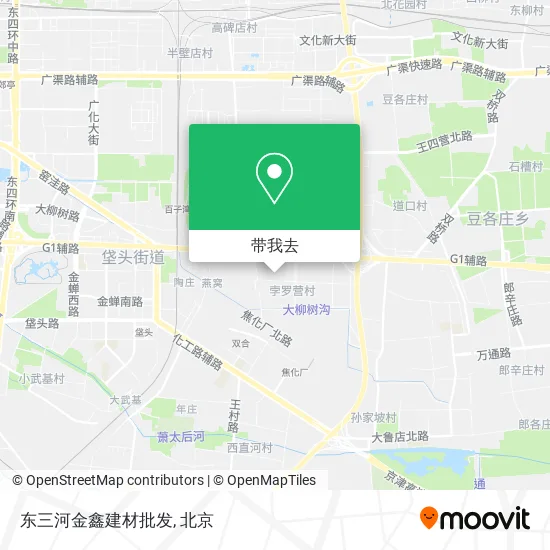 东三河金鑫建材批发地图