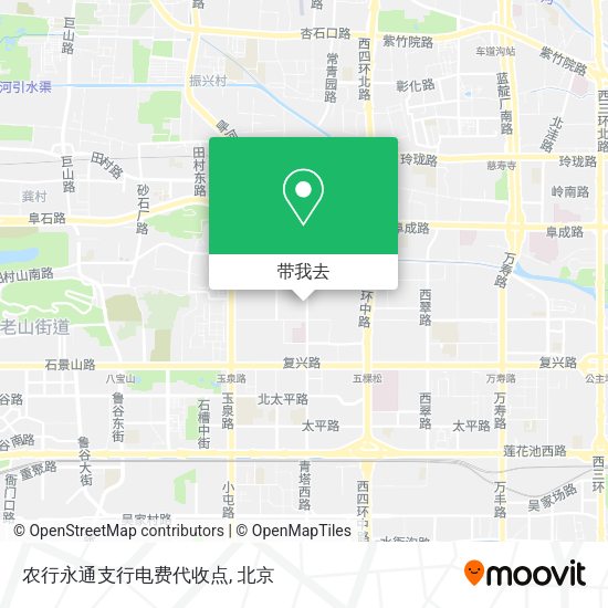 农行永通支行电费代收点地图