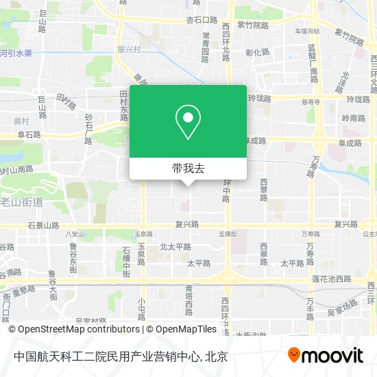 中国航天科工二院民用产业营销中心地图