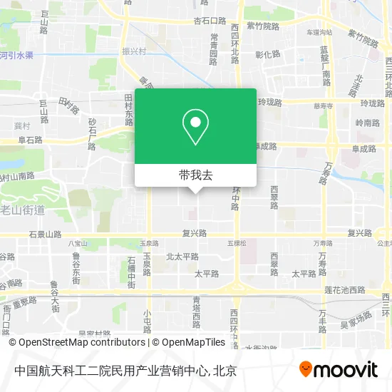 中国航天科工二院民用产业营销中心地图