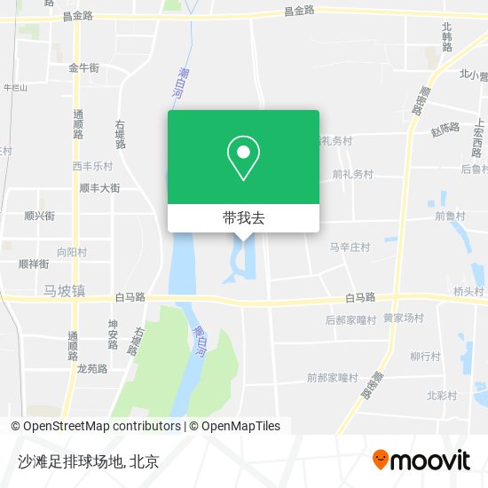 沙滩足排球场地地图