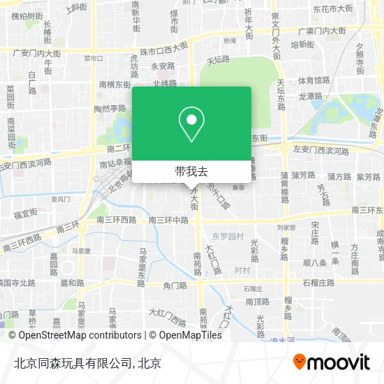 北京同森玩具有限公司地图