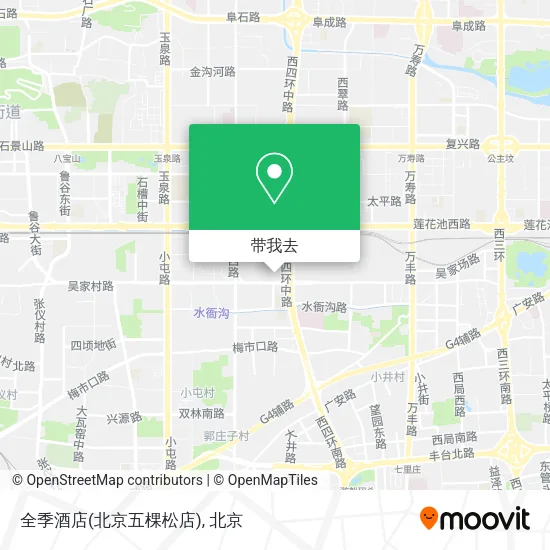全季酒店(北京五棵松店)地图
