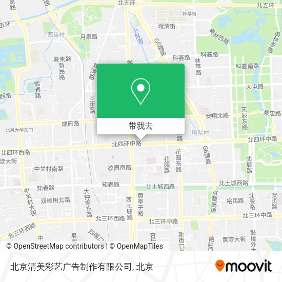 北京清美彩艺广告制作有限公司地图