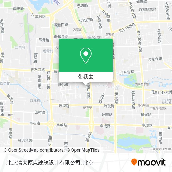 北京清大原点建筑设计有限公司地图