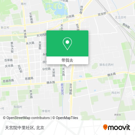 天宫院中里社区地图
