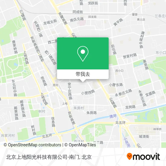 北京上地阳光科技有限公司-南门地图