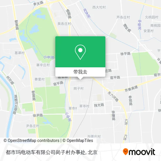 都市玛电动车有限公司岗子村办事处地图