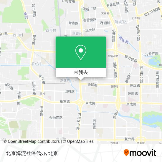 北京海淀社保代办地图
