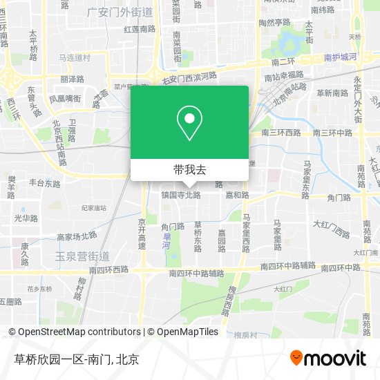草桥欣园一区-南门地图