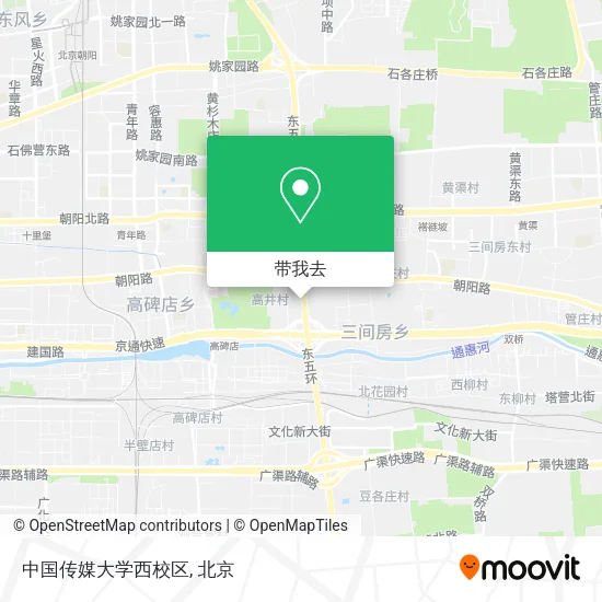 中国传媒大学西校区地图