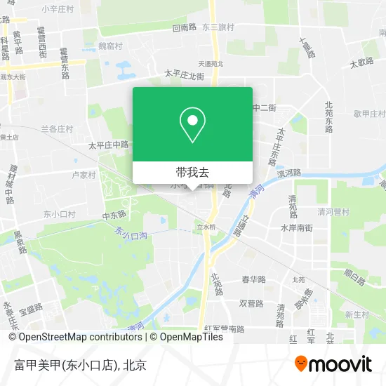 富甲美甲(东小口店)地图
