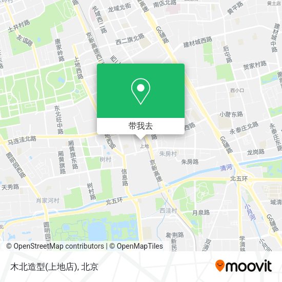 木北造型(上地店)地图