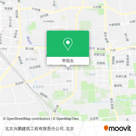 北京兴鹏建筑工程有限责任公司地图