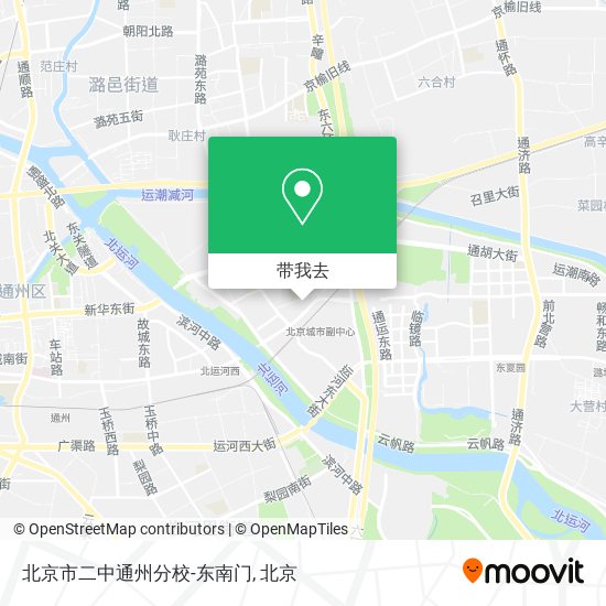 北京市二中通州分校-东南门地图