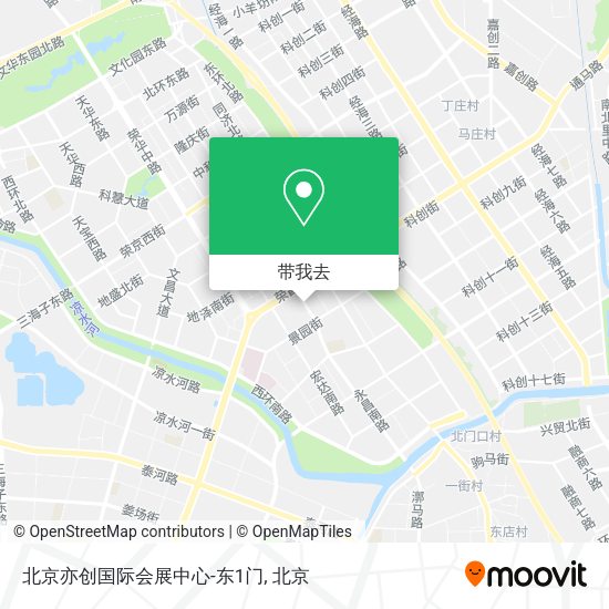 北京亦创国际会展中心-东1门地图