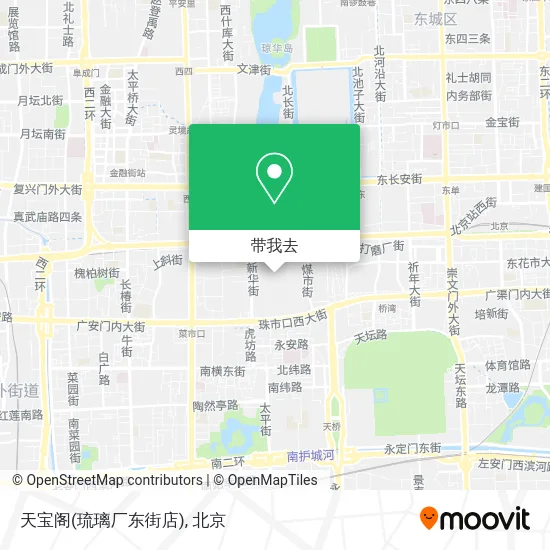 天宝阁(琉璃厂东街店)地图