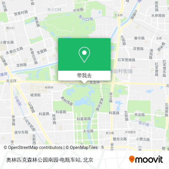 奥林匹克森林公园南园-电瓶车站地图