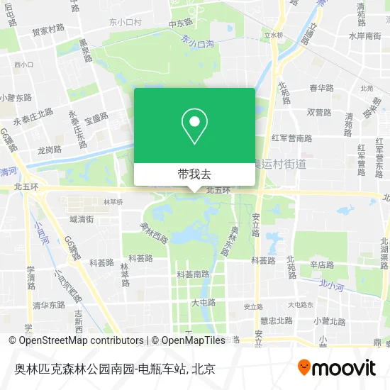 奥林匹克森林公园南园-电瓶车站地图