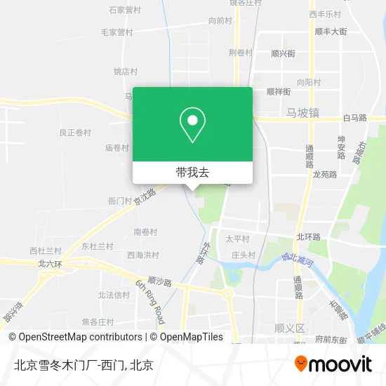 北京雪冬木门厂-西门地图