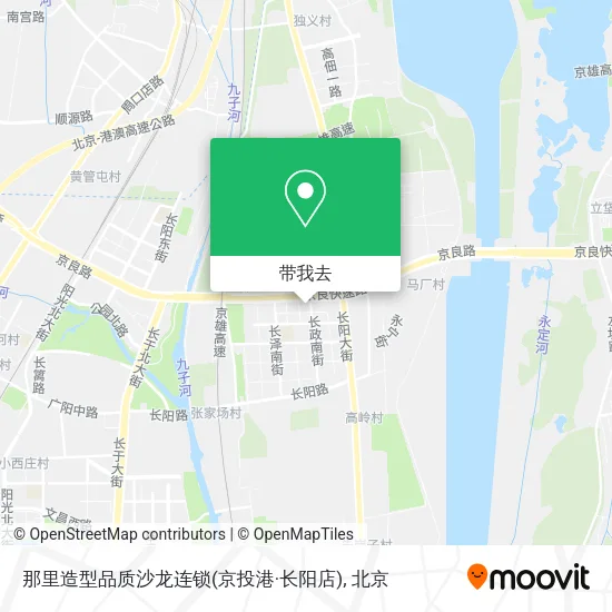 那里造型品质沙龙连锁(京投港·长阳店)地图