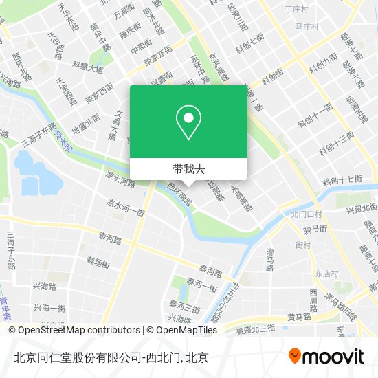 北京同仁堂股份有限公司-西北门地图