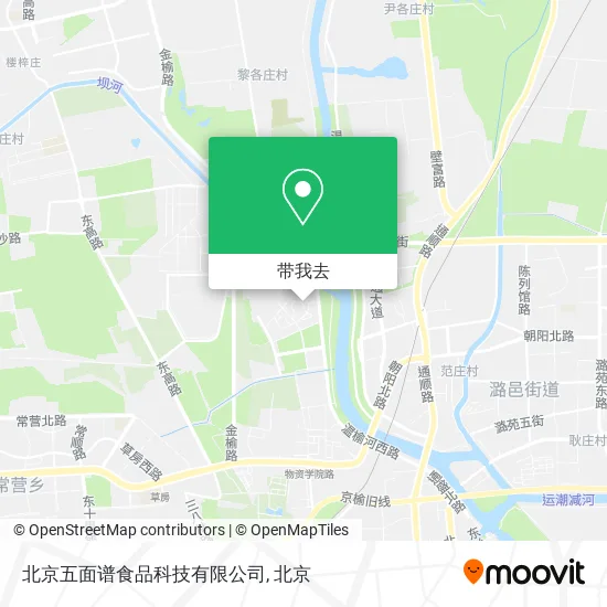 北京五面谱食品科技有限公司地图