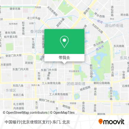 中国银行(北京使馆区支行)-东门地图