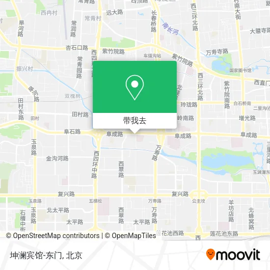 坤澜宾馆-东门地图