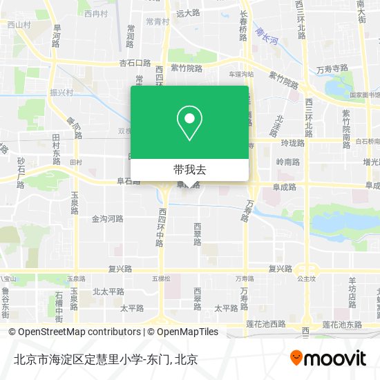 北京市海淀区定慧里小学-东门地图