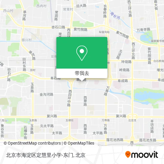 北京市海淀区定慧里小学-东门地图