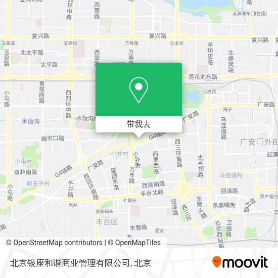 北京银座和谐商业管理有限公司地图