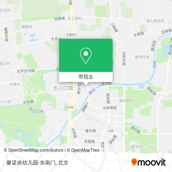 馨诺炎幼儿园-东南门地图