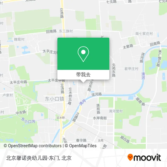 北京馨诺炎幼儿园-东门地图