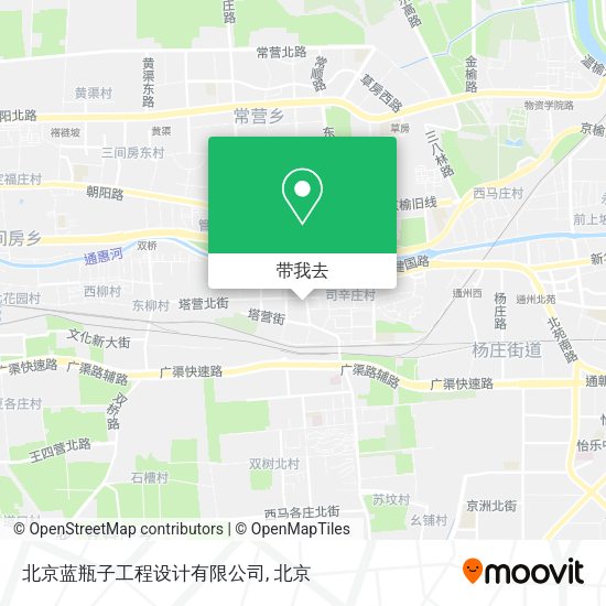 北京蓝瓶子工程设计有限公司地图
