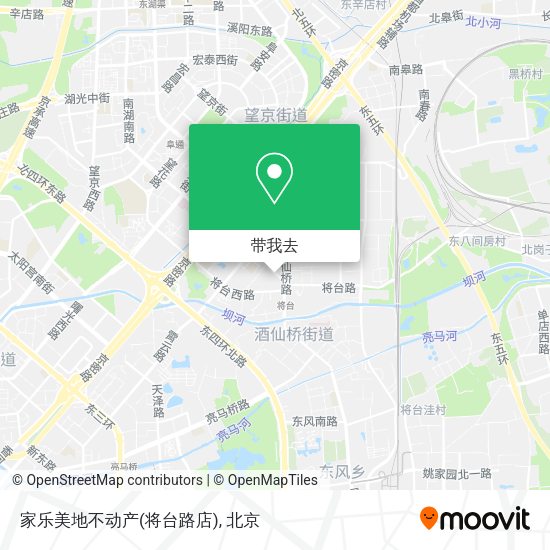 家乐美地不动产(将台路店)地图
