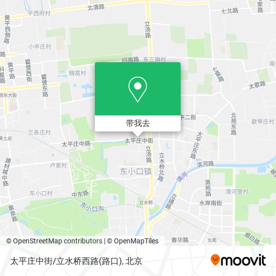 太平庄中街/立水桥西路(路口)地图