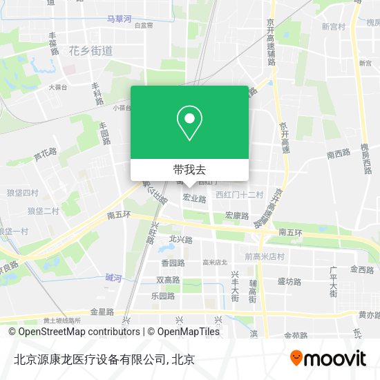 北京源康龙医疗设备有限公司地图