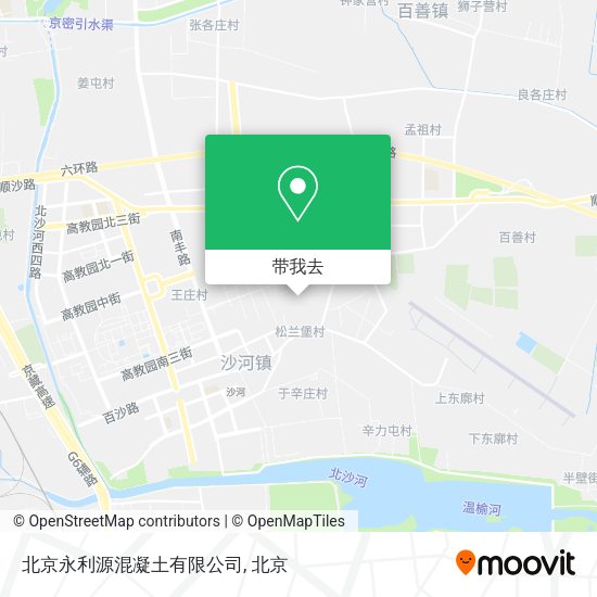 北京永利源混凝土有限公司地图