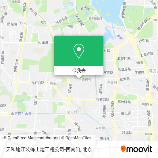天和地旺装饰土建工程公司-西南门地图