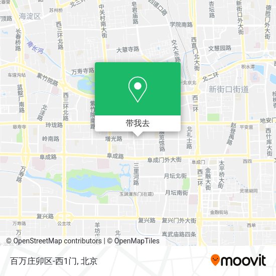 百万庄卯区-西1门地图