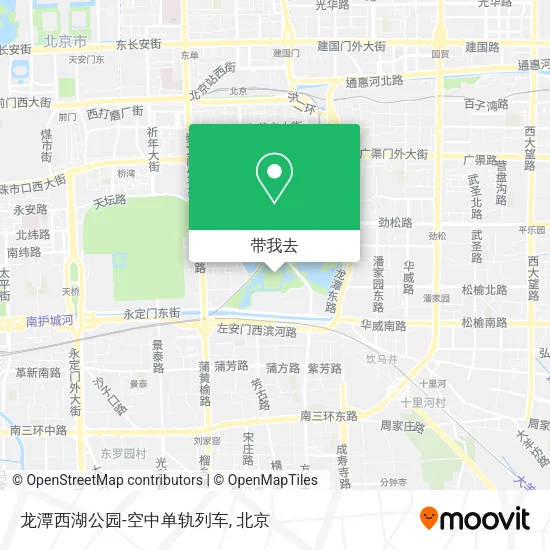 龙潭西湖公园-空中单轨列车地图